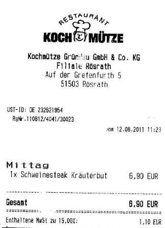 ptti Hffner Kochmtze Restaurant